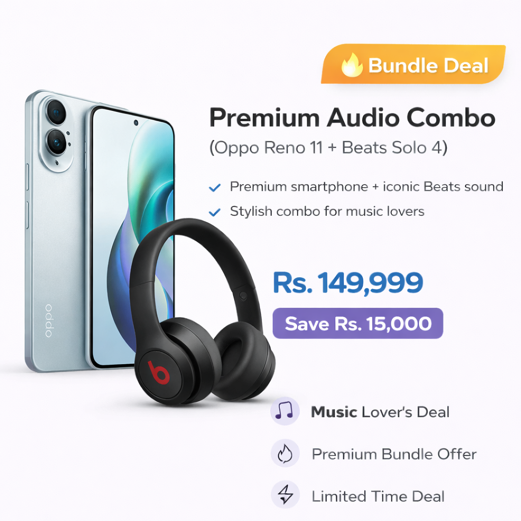 premium audio combo (oppo reno 11 + beats solo 4)